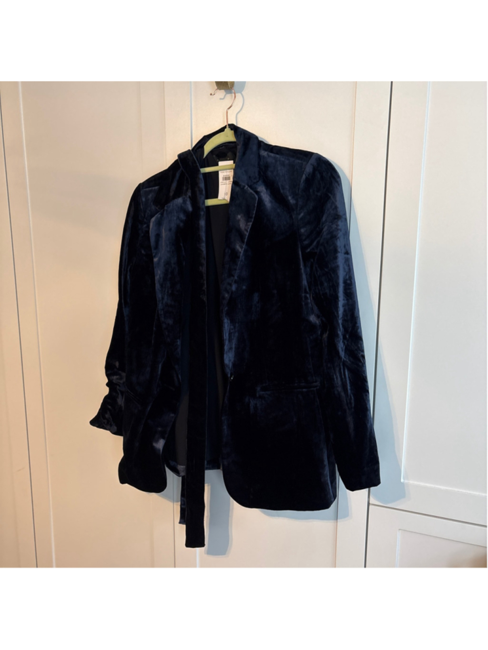 NWT Women's Ann Taylor Velvet Blazer Navy Size 10